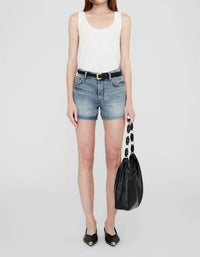 ANINE BING Dalton Short in pacific blue - women's shorts