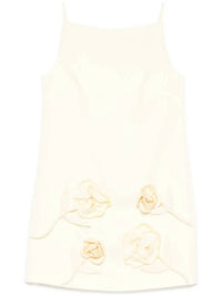 Self-Portrait - Crepe Flower Mini Dress