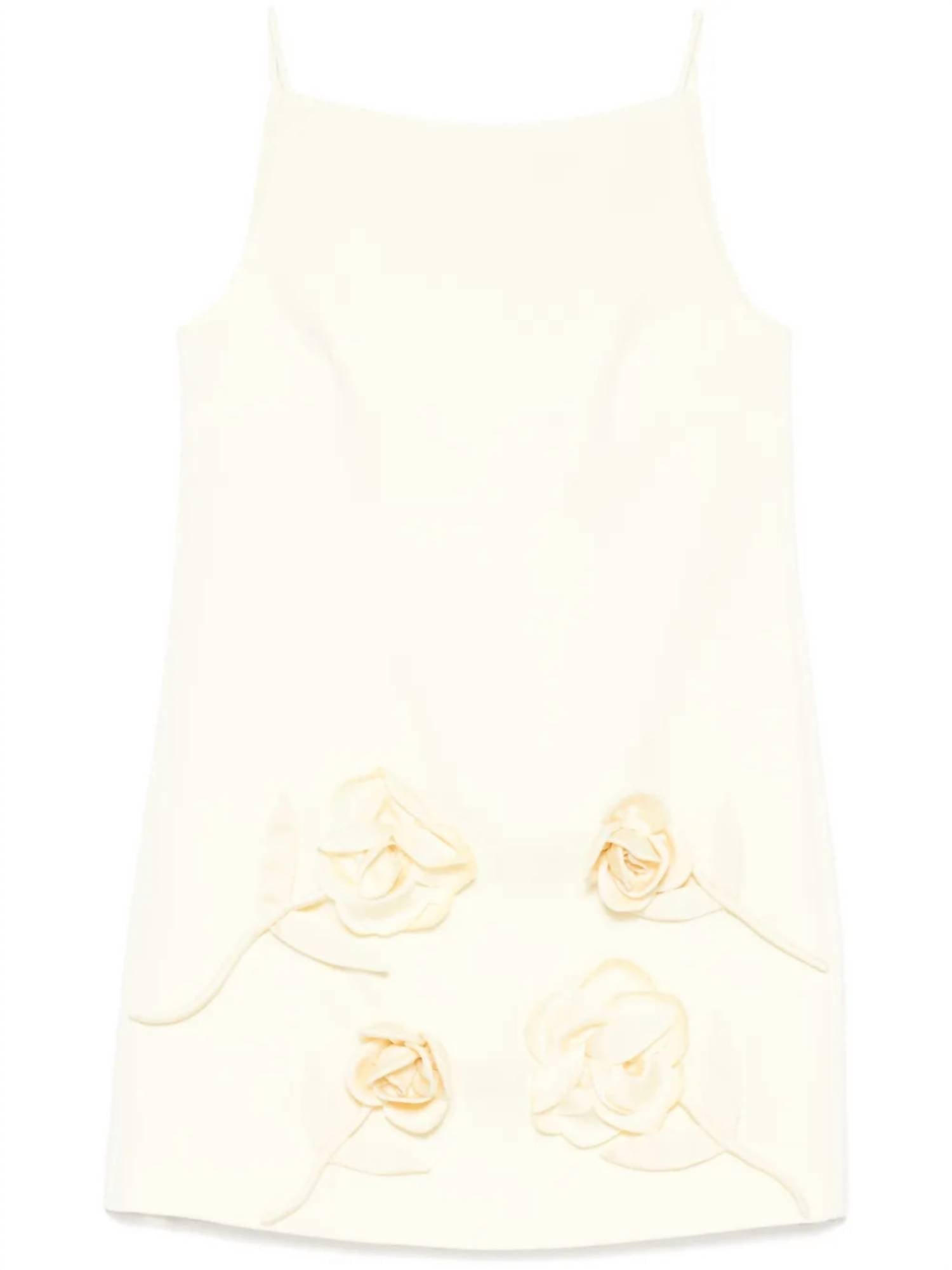 Self-Portrait - Crepe Flower Mini Dress
