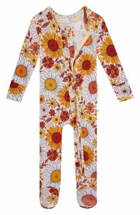 Posh Peanut - Ruffled Zippered One Piece Footie