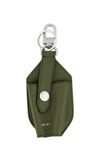 Amiri Pebbled Hand Sanitizer Holder in military green - women's accessory