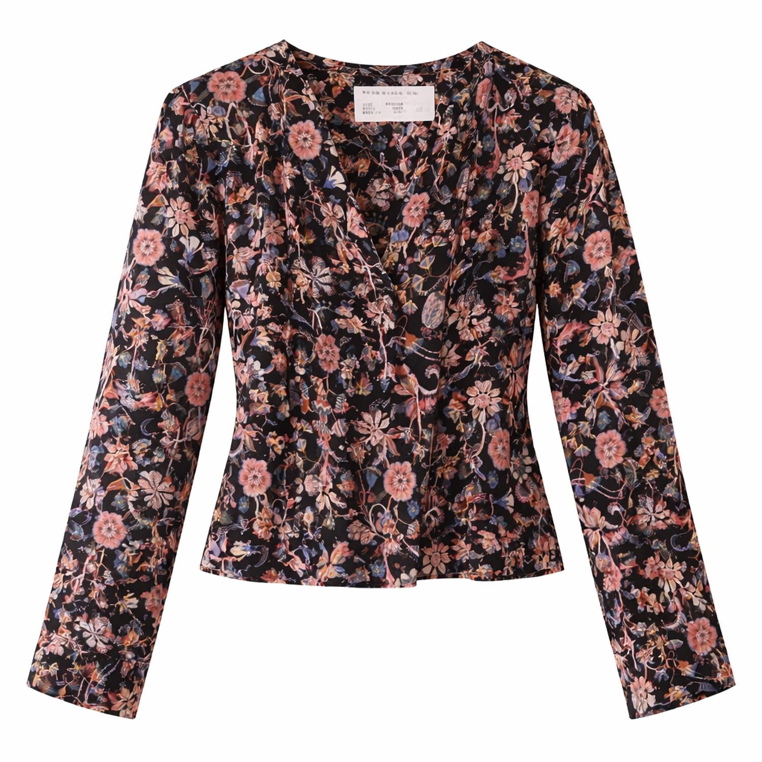 Cissa - Women's Puff Floral Top