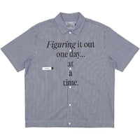 Students Golf - Reymon Short Sleeve Stripe Oxford Button-up Shirt