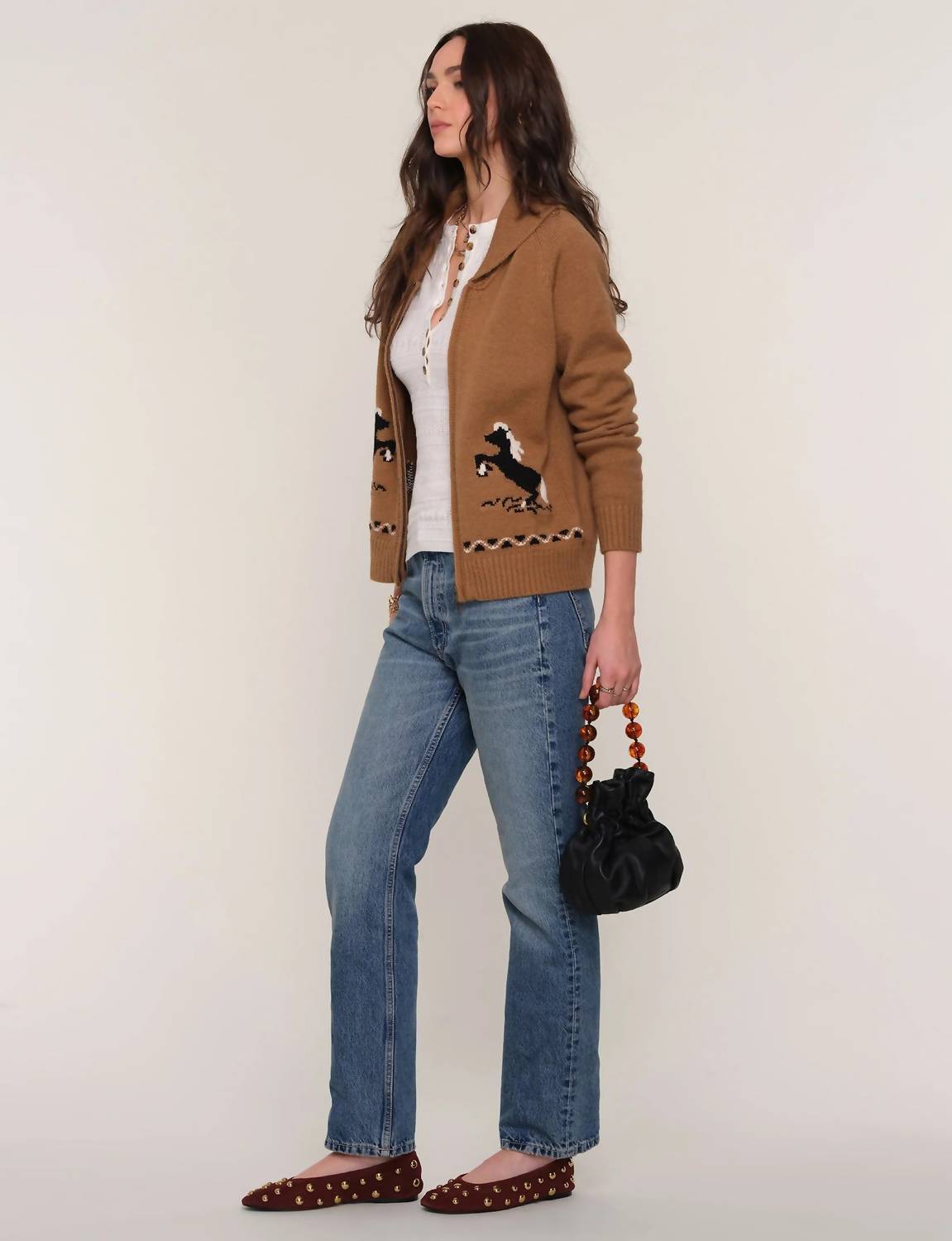 Heartloom - Grant Horse Zip Cardigan