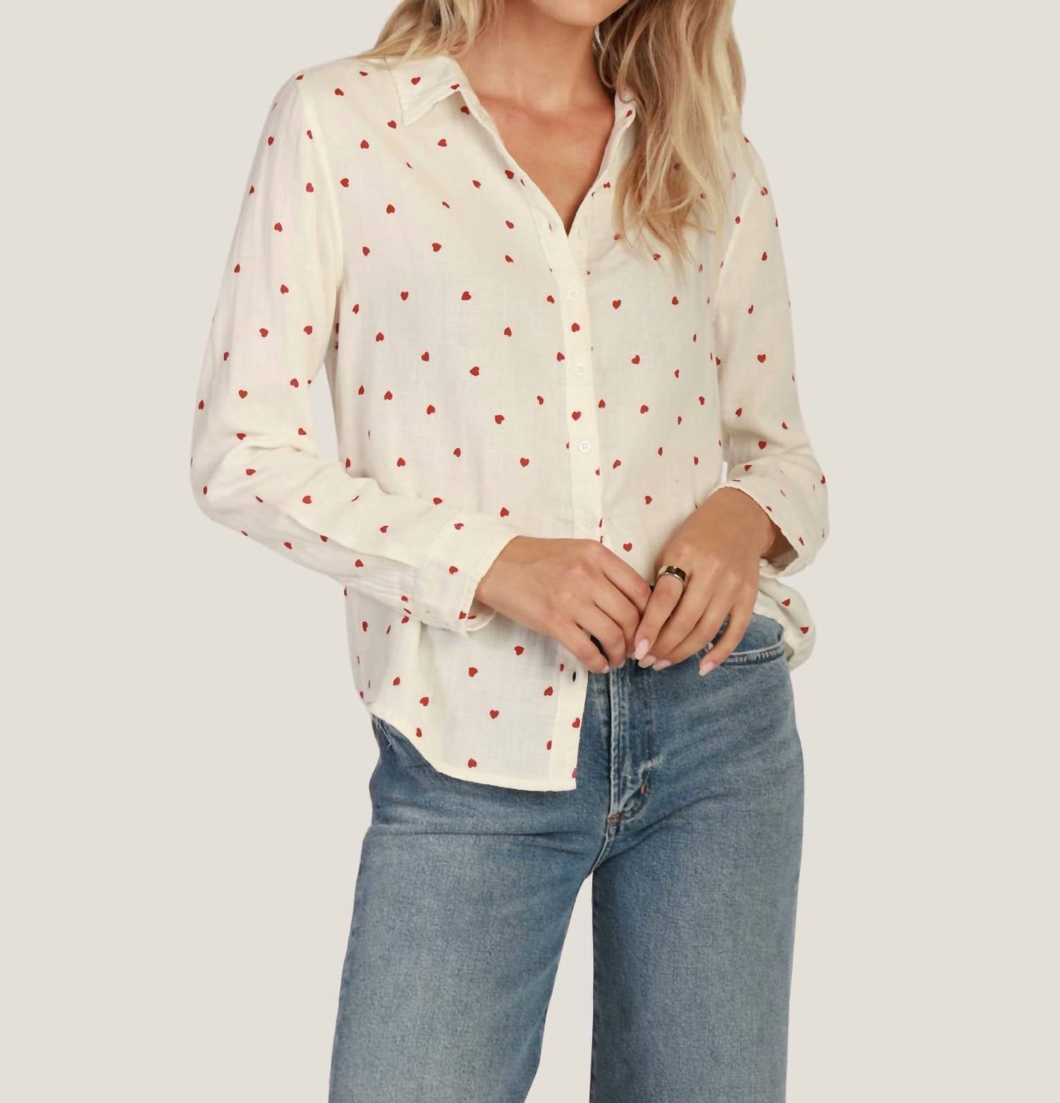 Dylan - Hearts Button Down Shirt