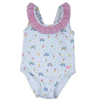 Lullaby Set Girls Ice Cream Swimsuit in white - kids' item