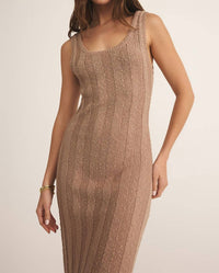 Z Supply Corsica Dress in iced coffee - women's dress - alternate view