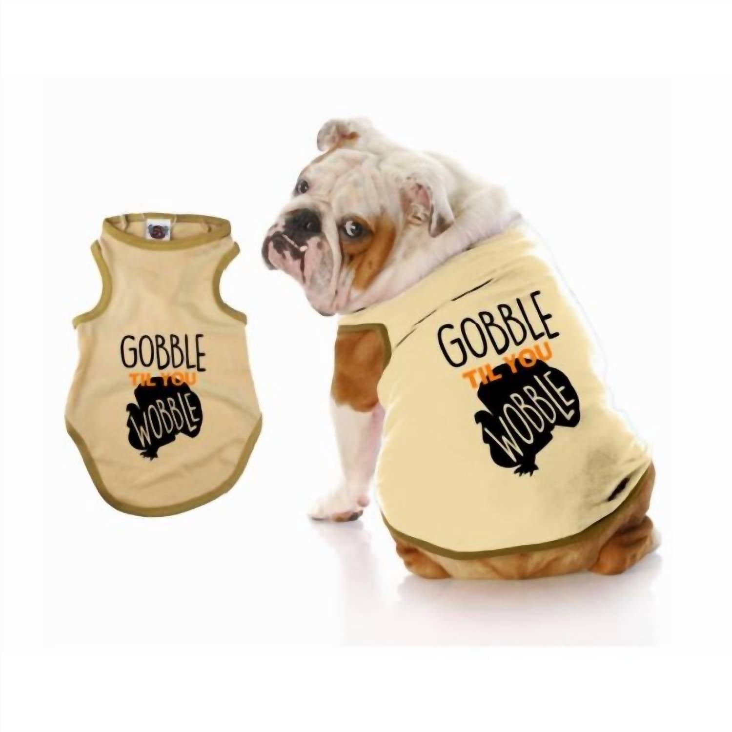 Little Earth Productions - Gobble Til You Wobble Dog Tee