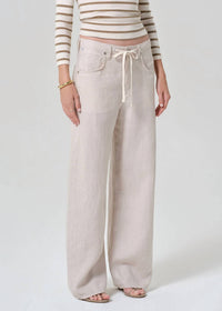Citizens Of Humanity - Brynn Drawstring Linen Trousers