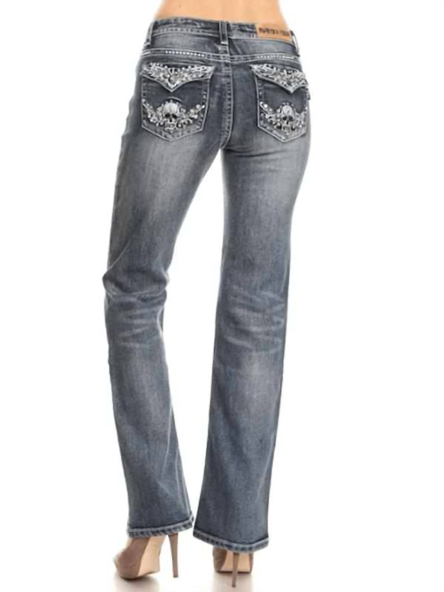 Bus Stop - Skull Darling Jeans