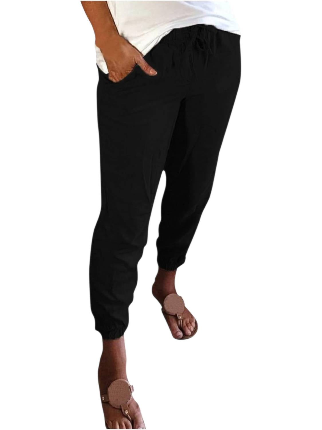 Sweetkama Casual Jogger Pants in black - women's pants