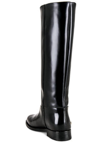 ANINE BING Women's Kari Riding Boots in high shine black - women's shoe - view 5
