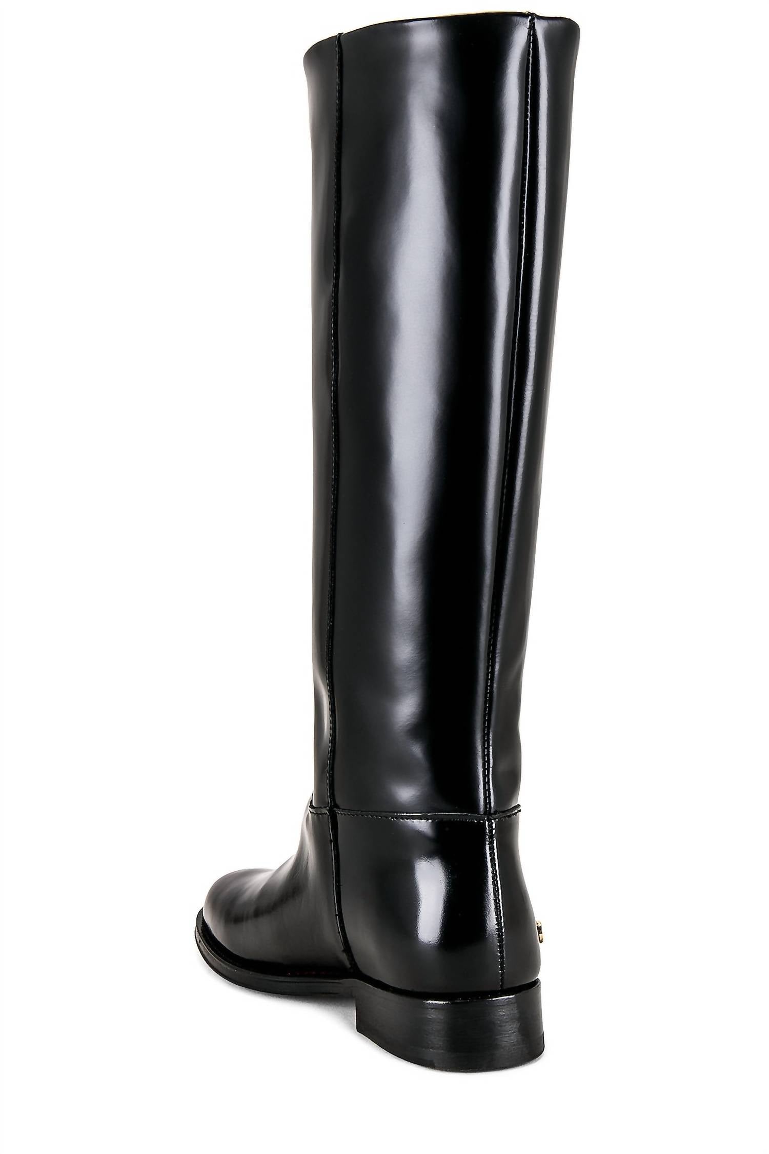 ANINE BING Women's Kari Riding Boots in high shine black - women's shoe - view 5