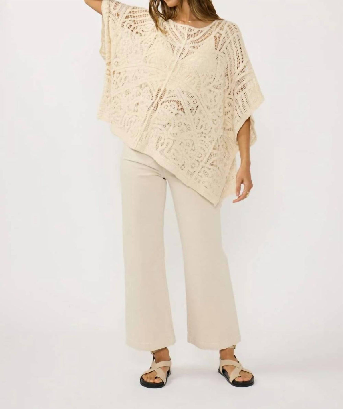 Lovestitch - Women's Beachy Vibes Crochet Top Cover Up