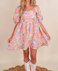 Storia - Wildflower Fields Babydoll Mini Dress
