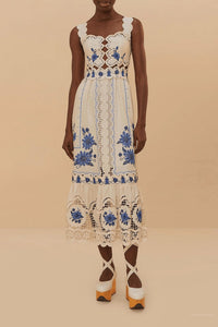 Farm Rio - Richelieu Sunflower Midi Dress