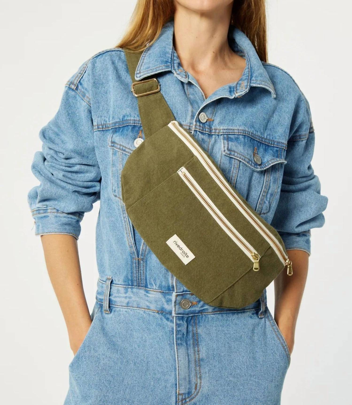 Rivedroite Paris Women's Orsel Sling Bag in military green - women's bag - view 4