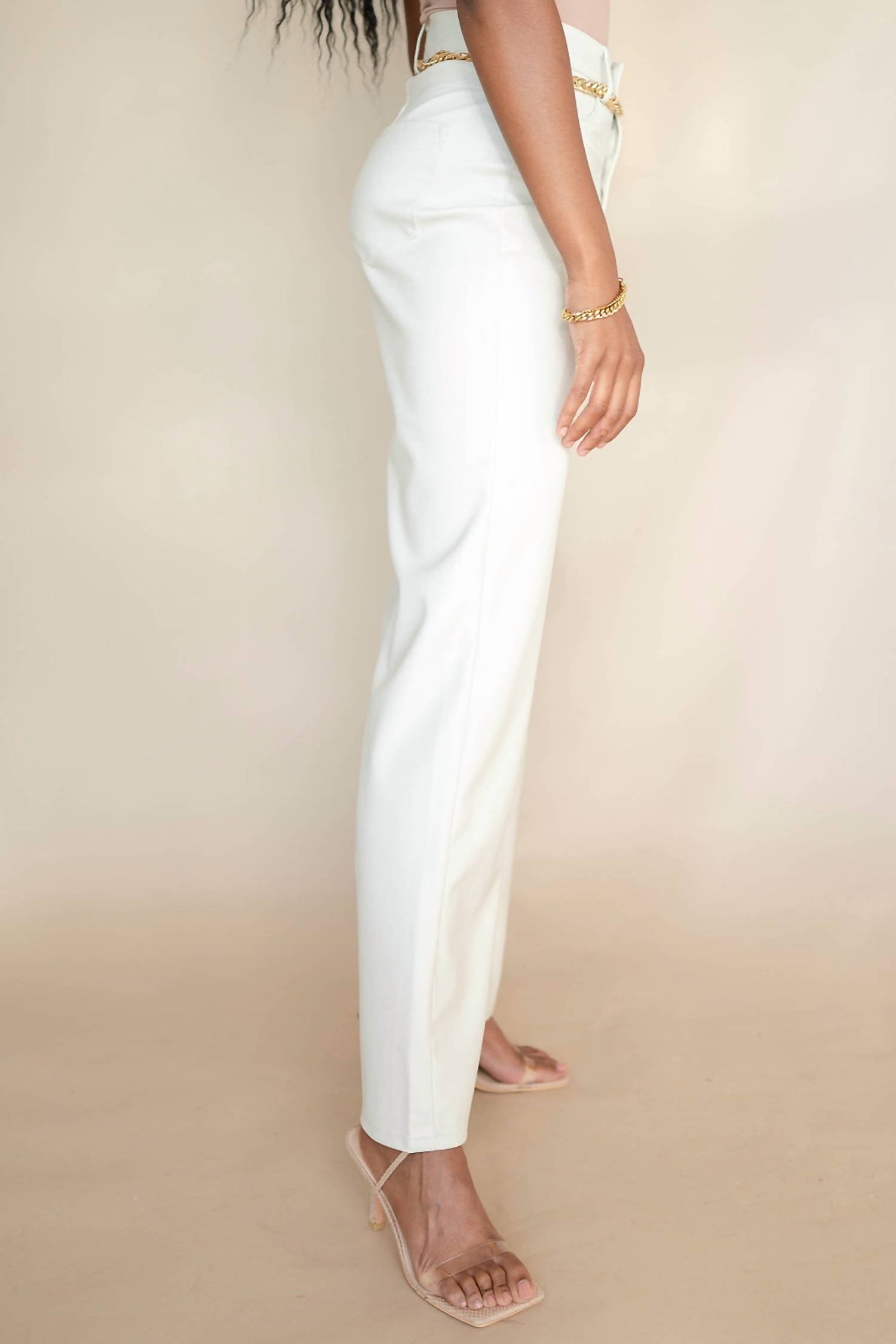 Vibrant - Destiny Vegan Leather Wide Leg Pants