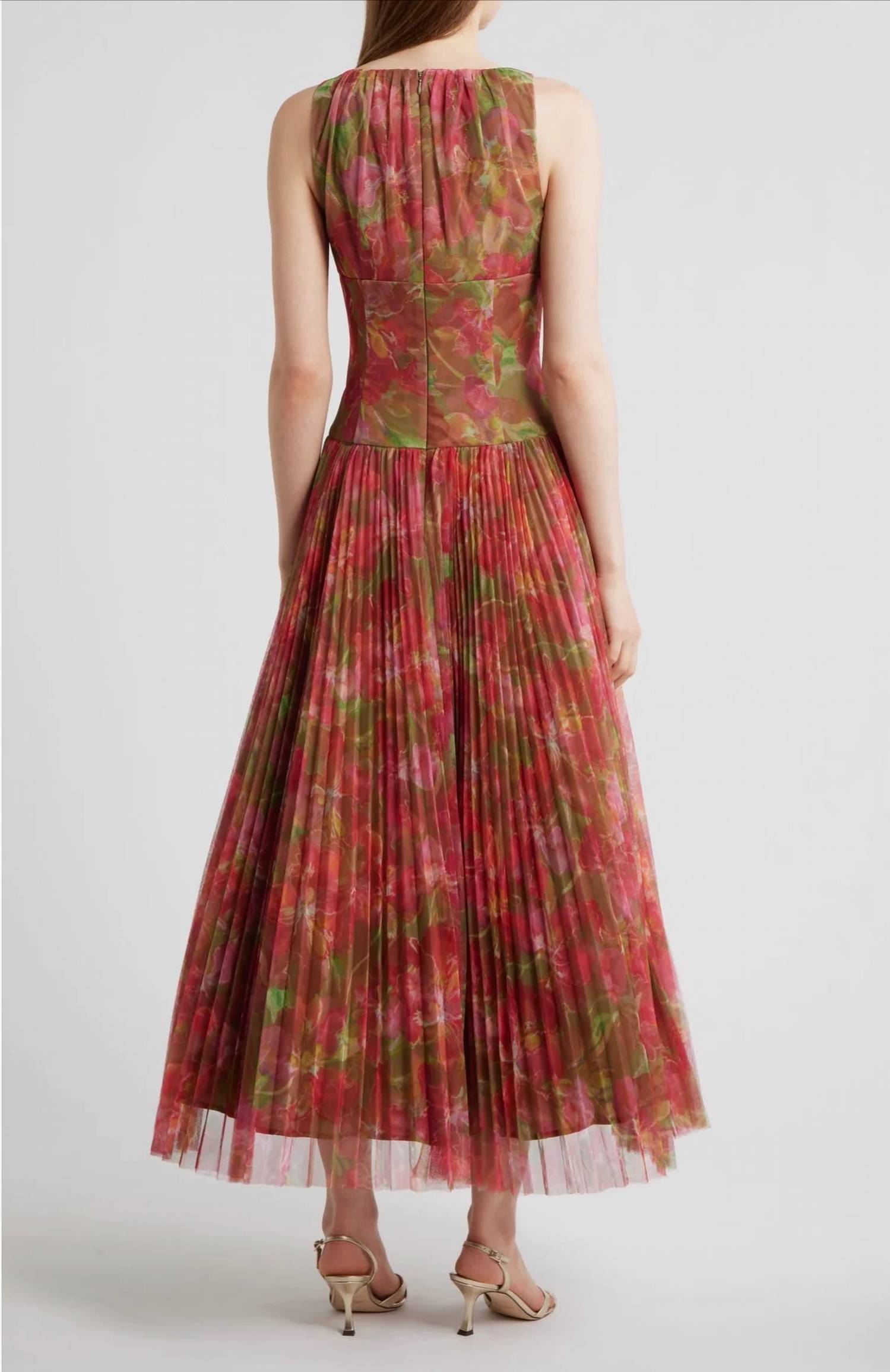 Hutch - Eliana Floral Pleated Gown