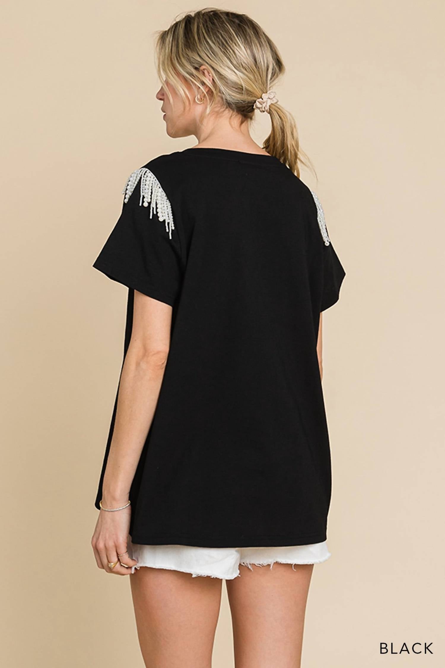 Cotton Bleu - Perla Short Sleeve Top