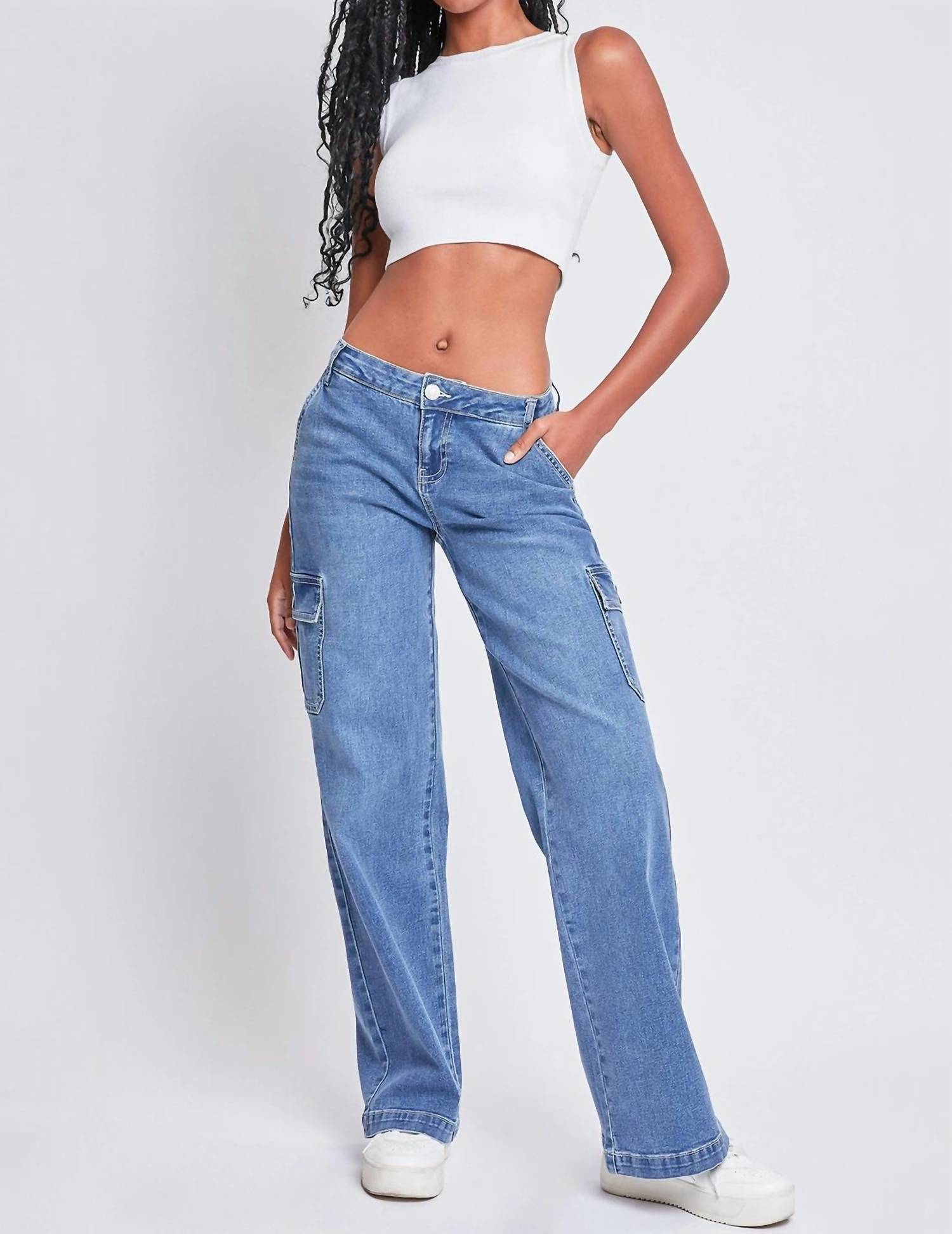 Ymi - Junior Low Rise Straight Leg Jeans
