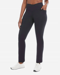 Danskin - Women's Studio Cross Waist Flare Pants