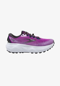 BROOKS Women's Caldera 6 Trail Running Shoes in purple violet navy - women's shoe - detail view