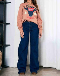 Vibrant M.I.U High-rise Essential Wide Leg Jeans in blue - women's pants - view 4