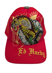 Ed Hardy - Men's Tiger Mountain Trucker Rhinestone Hat