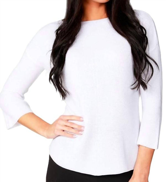 Ribbed 3/4 Sleeve Top