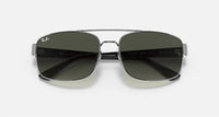 Ray Ban - Men's Orb3687 Gunmetal Frame Polarized Sunglasses