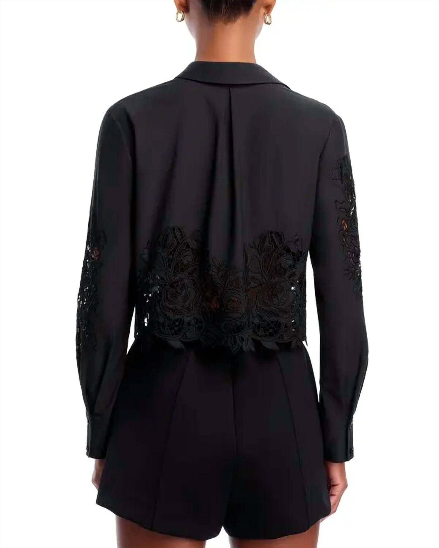 L'Agence - Seychelle Crop Button Down Blouse