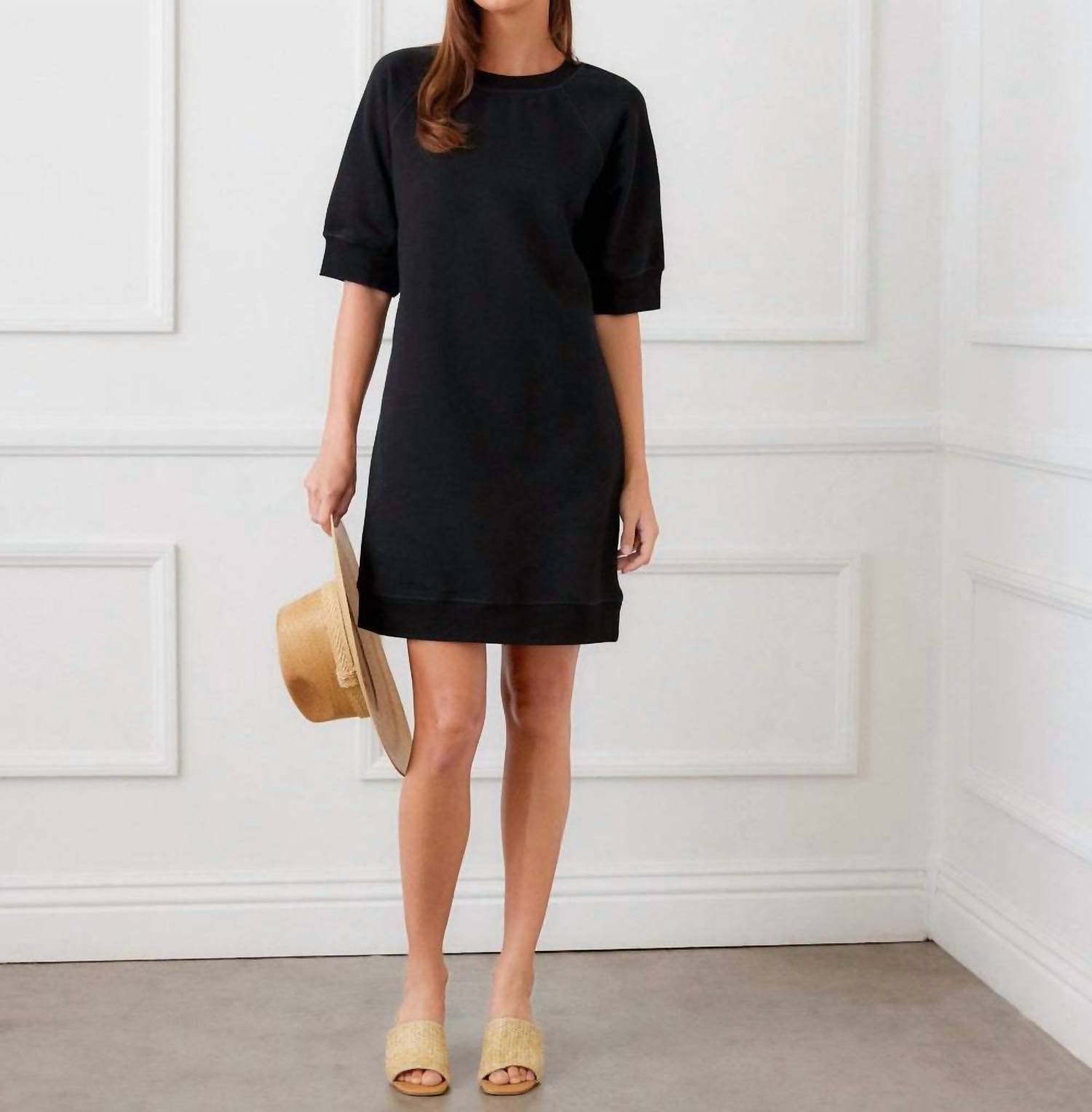 Karen Kane Raglan Sleeve Dress in black - women's dress - view 4