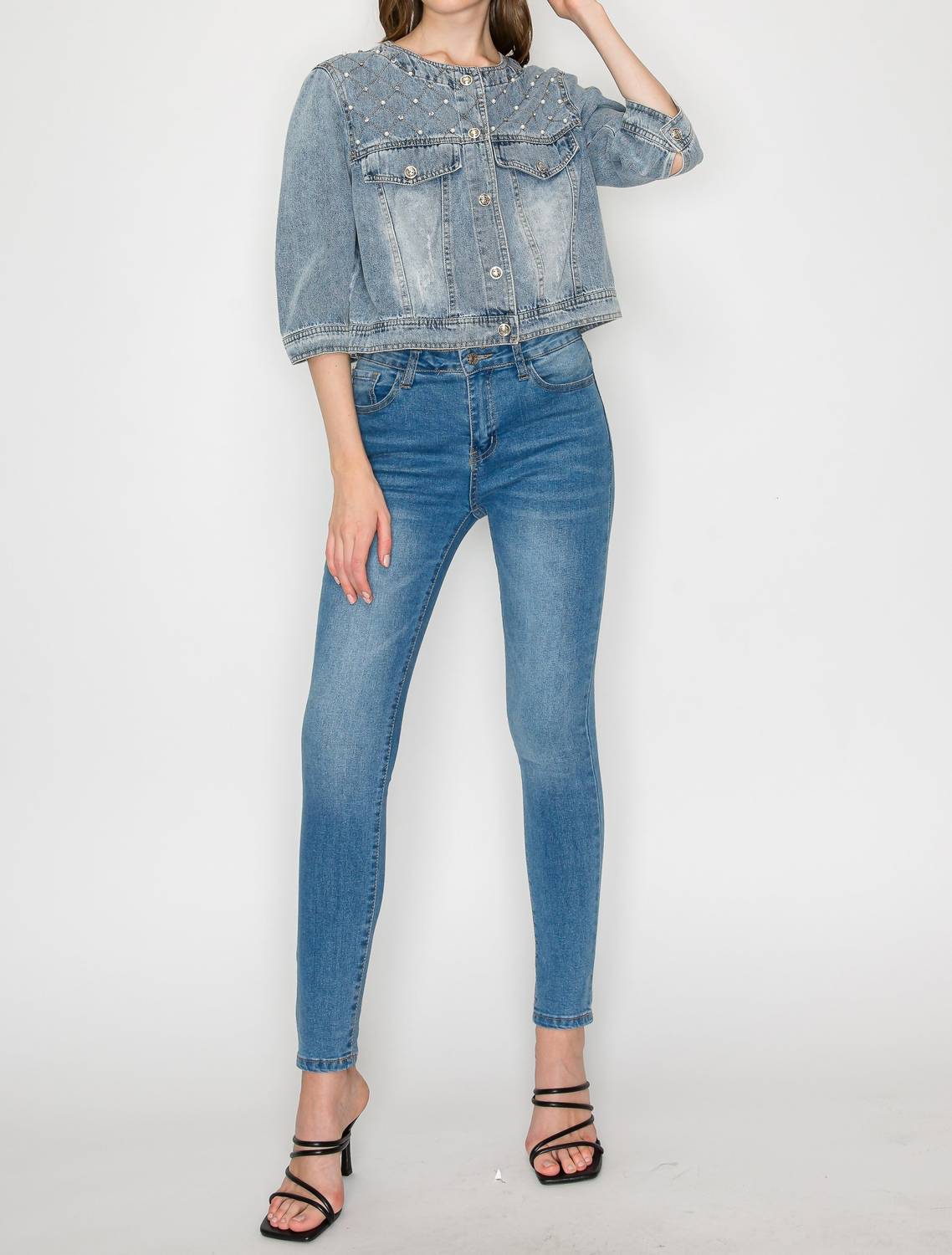 Joh - Daphne Jacket With Studs & Pearls