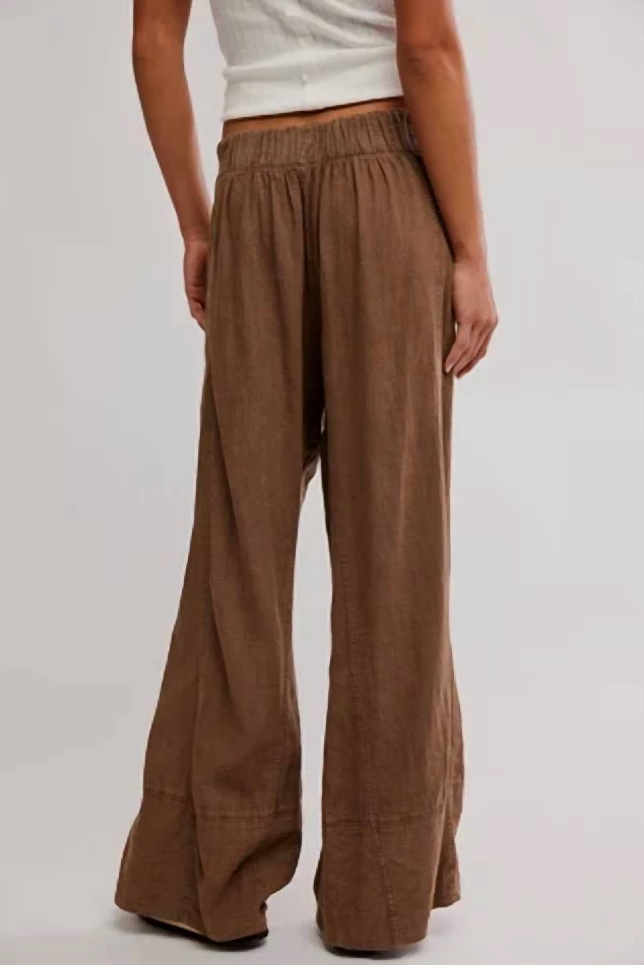 Free People - Days End Linen Pull On Pant