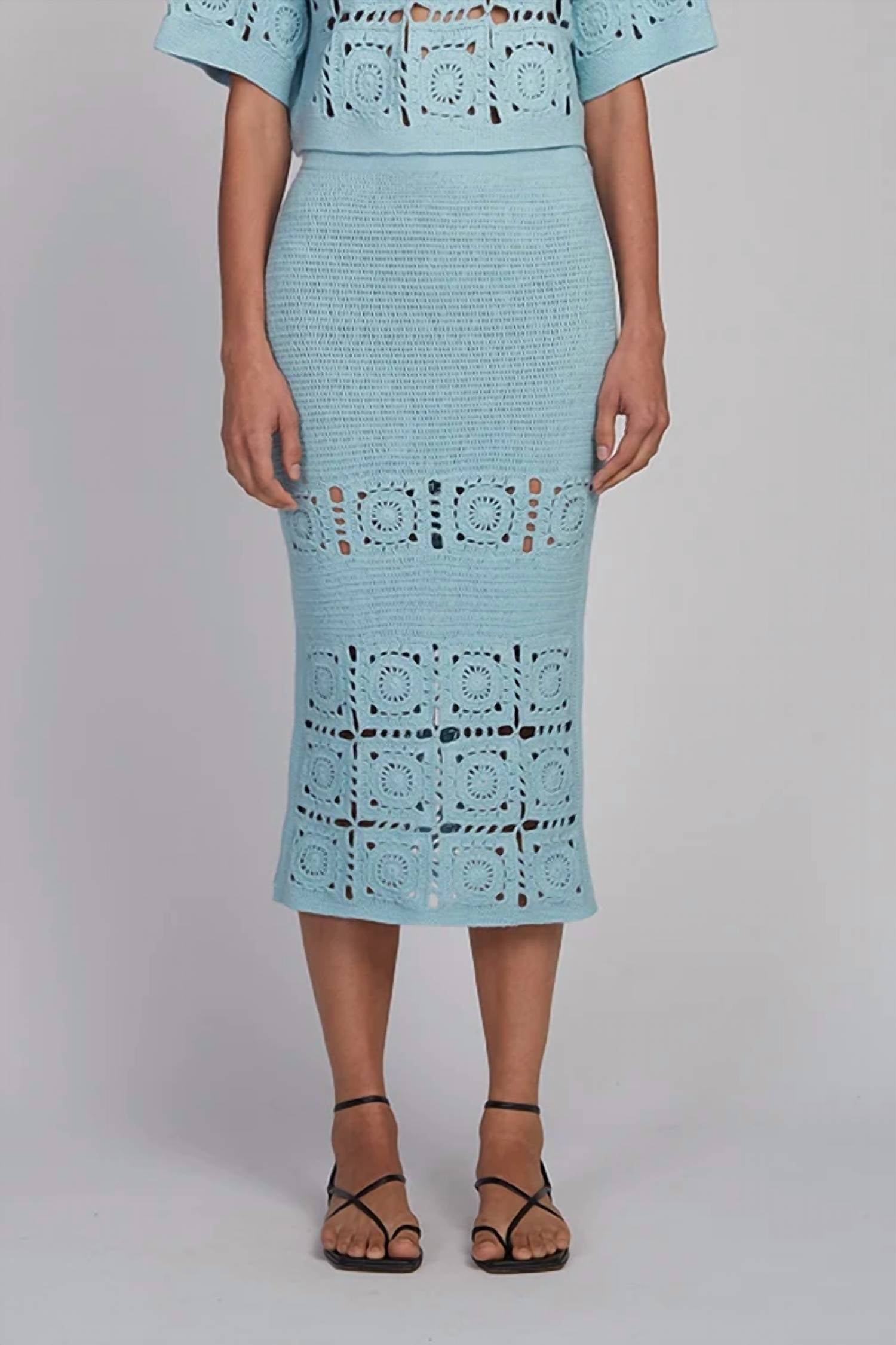 Eleven Six - Jana Crochet Midi Skirt