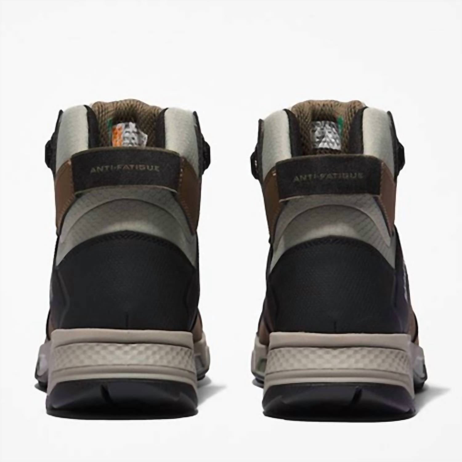 Timberland Men's Switchback Waterproof Hiker Boots in brown green - men's boots - detail view