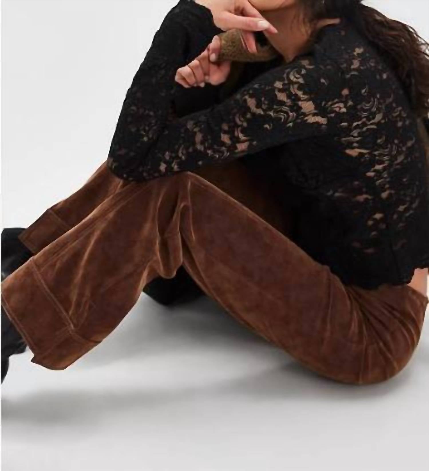 Free People - Glow Up Vegan Suede Pants