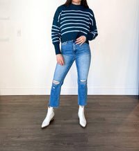 In-Loom - Isla Striped Crop Sweater