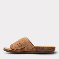 Mykos Women's Clea Slide Sandal in chestnut - women's sandal - view 5