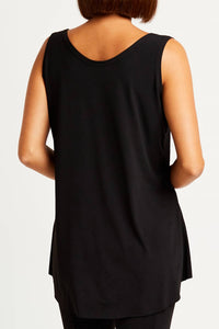 Planet By Lauren G. - Matte Jersey Shirtail Tank