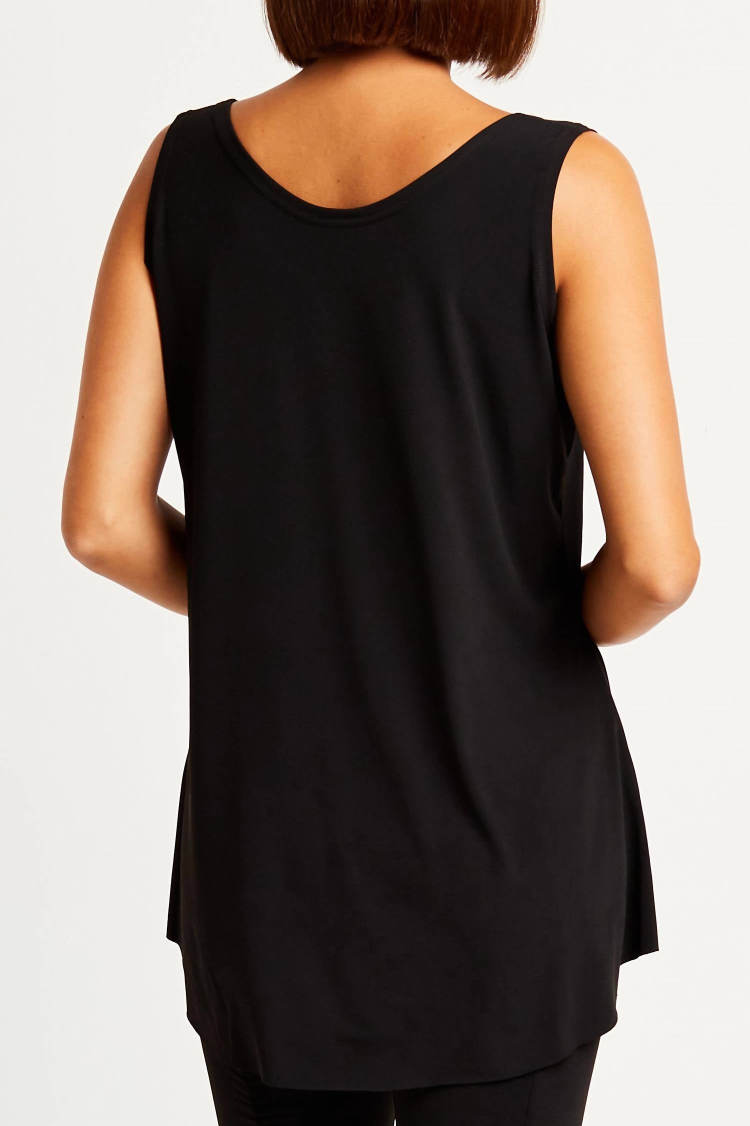 Planet By Lauren G. - Matte Jersey Shirtail Tank