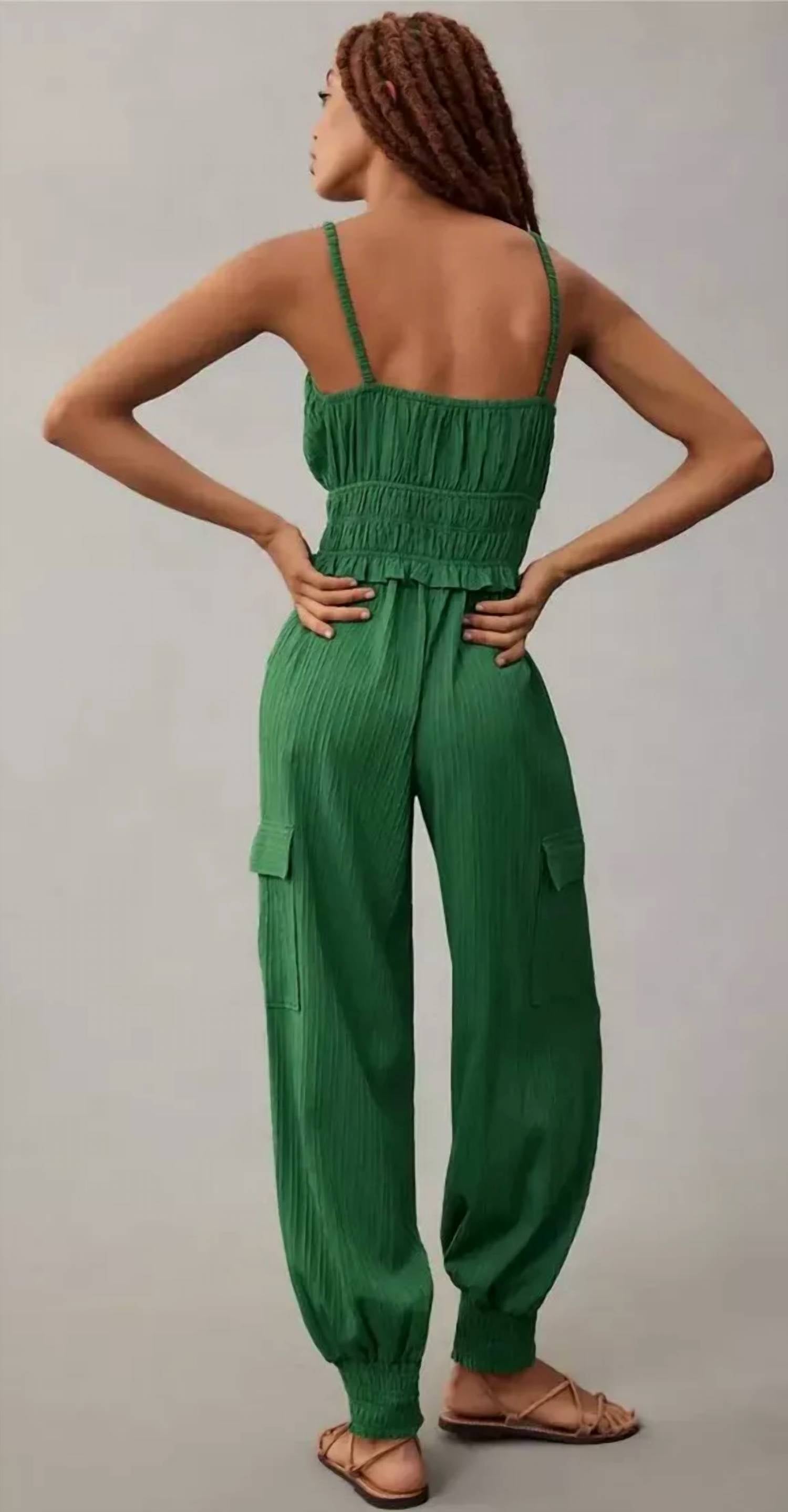 En Saison - Rider Smocked Jumpsuit