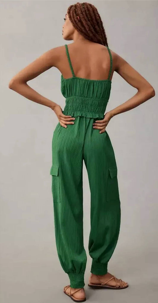 En Saison - Rider Smocked Jumpsuit