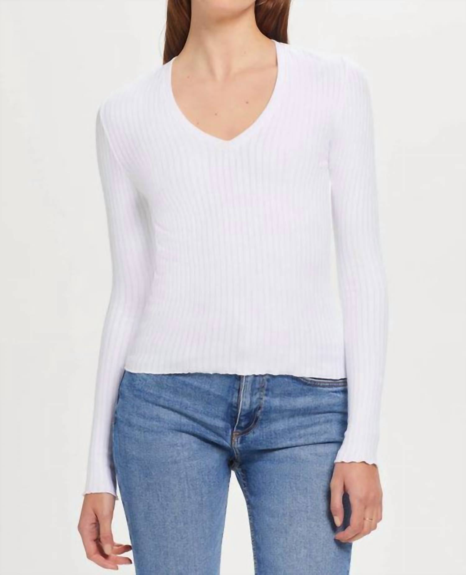 Goldie - Chelsea V Neck Long Sleeve Tee