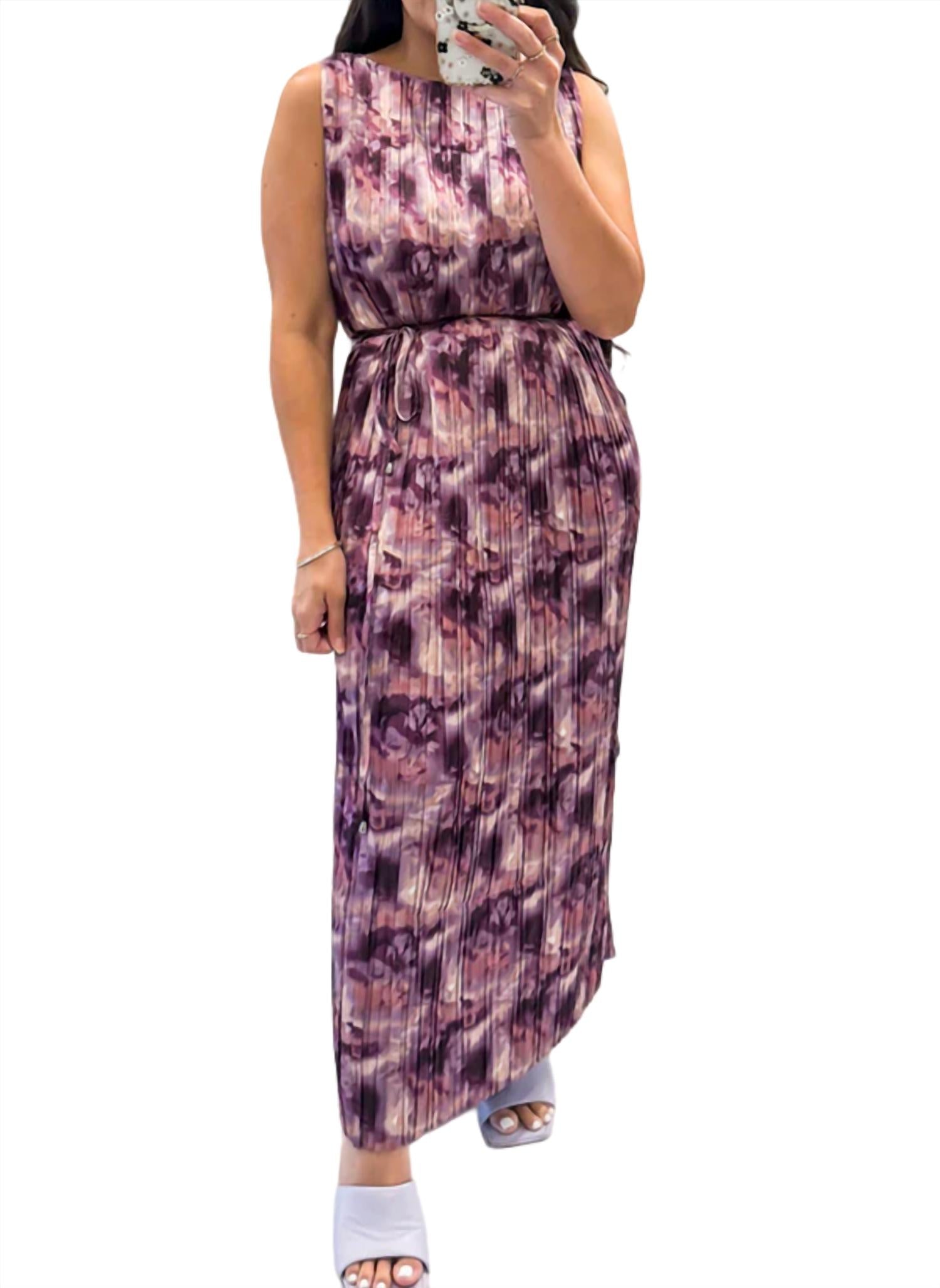 Jacquie The Label - Julien Pleated Floral Dress