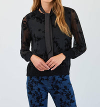 Fdj - Flocked Mesh Sweatshirt