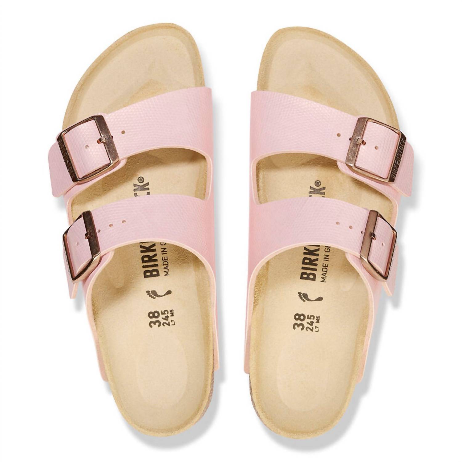 BIRKENSTOCK Women's Arizona Sandal in lizard rose - women's sandal - alternate view