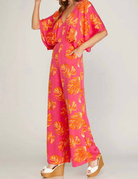 She + Sky - Palm Leave Paradise Jumper
