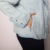 Nzt By Nic+Zoe - Fringe Mix Knit Jacket
